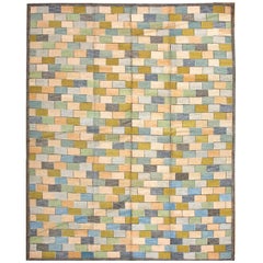 Contemporary American Cotton Hooked Rug (9' x 12' - 274 x 365 )