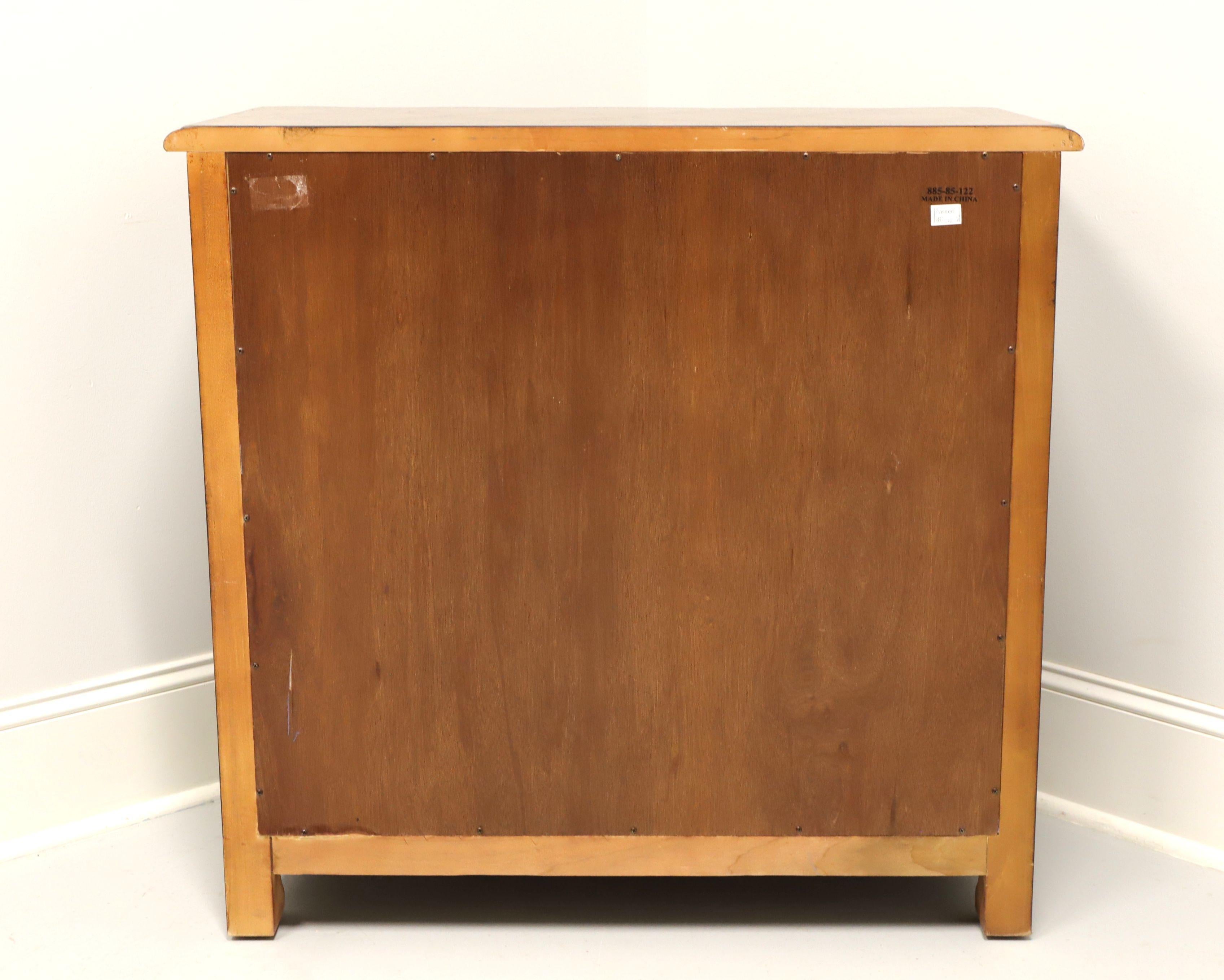HOOKER Asian Chinoiserie Banded Parquetry Bachelor Chest In Good Condition In Charlotte, NC