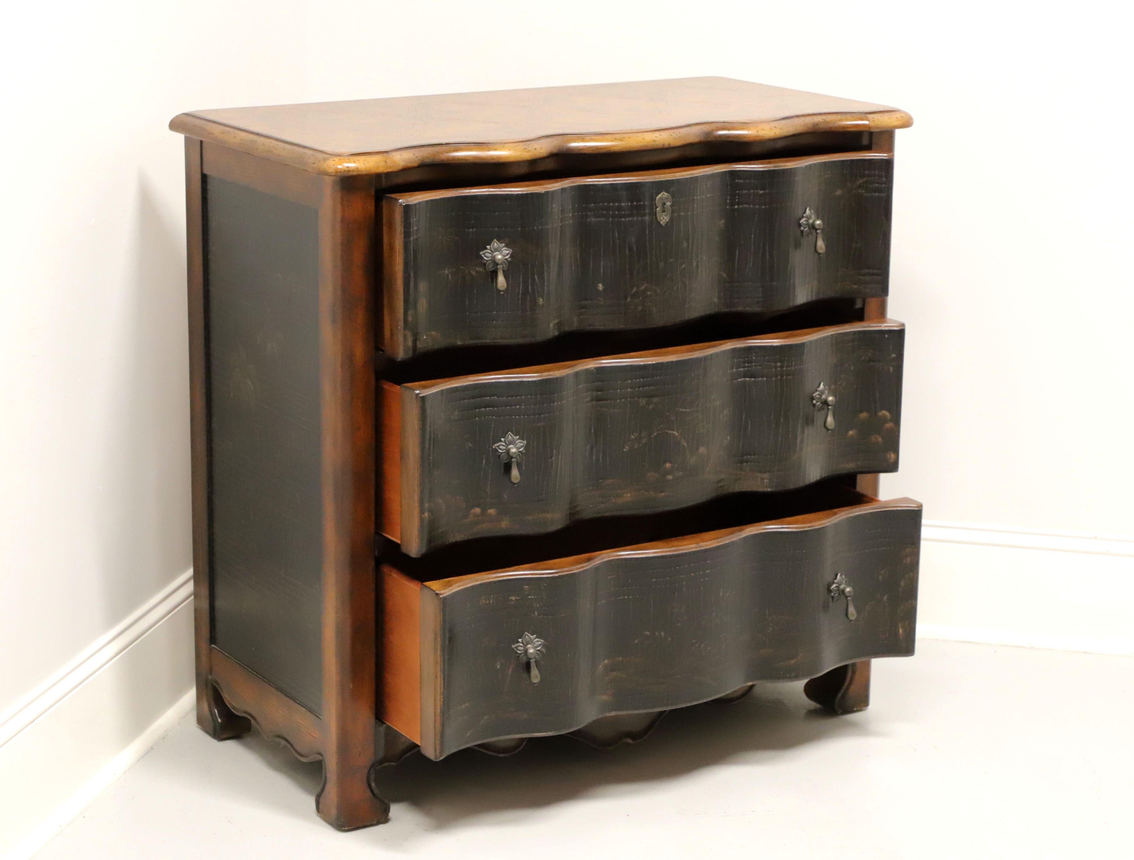 Contemporary HOOKER Asian Chinoiserie Banded Parquetry Bachelor Chest