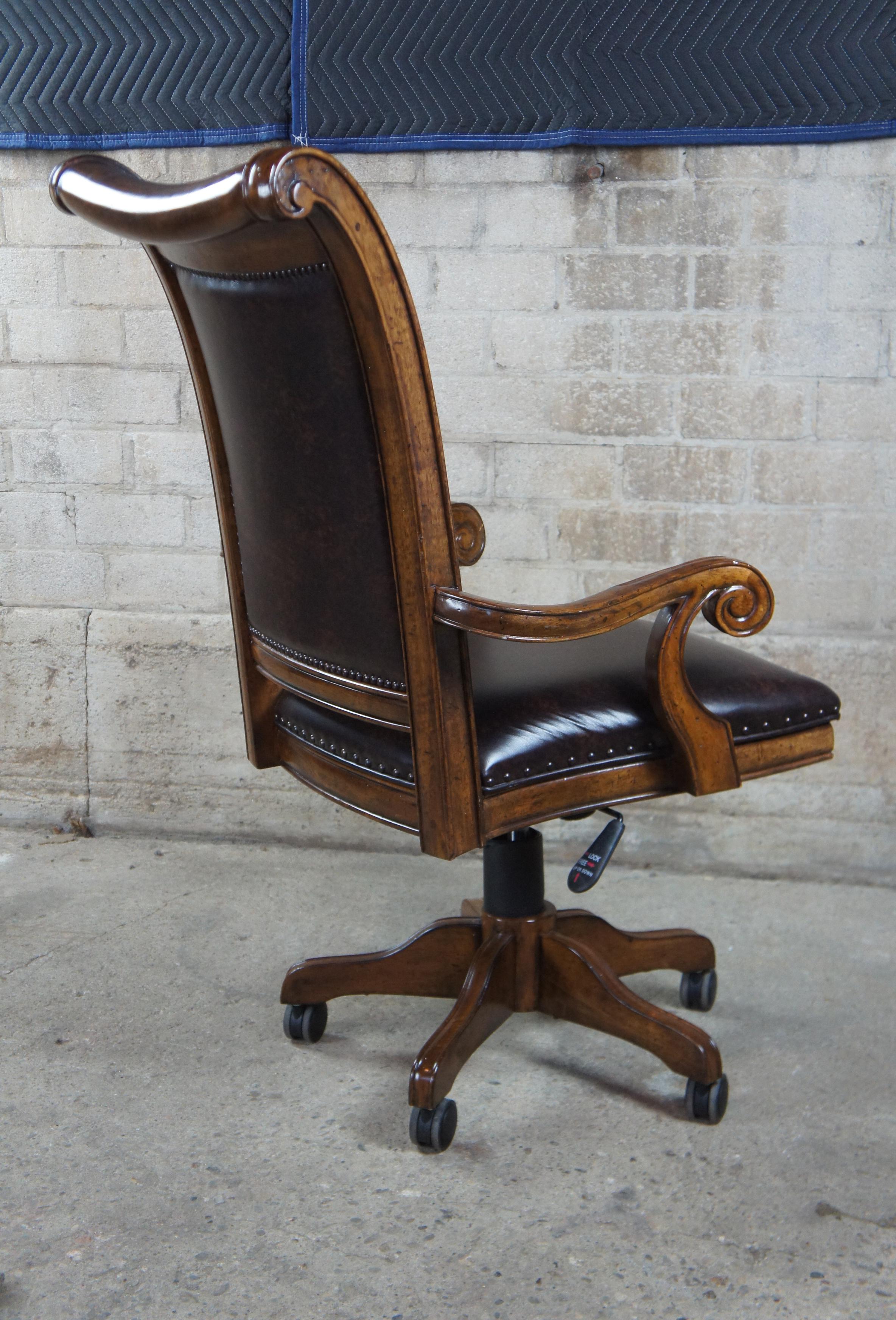 Hooker Tynecastle Leather Tilt Swivel Desk Office Chair 5323-30220 1