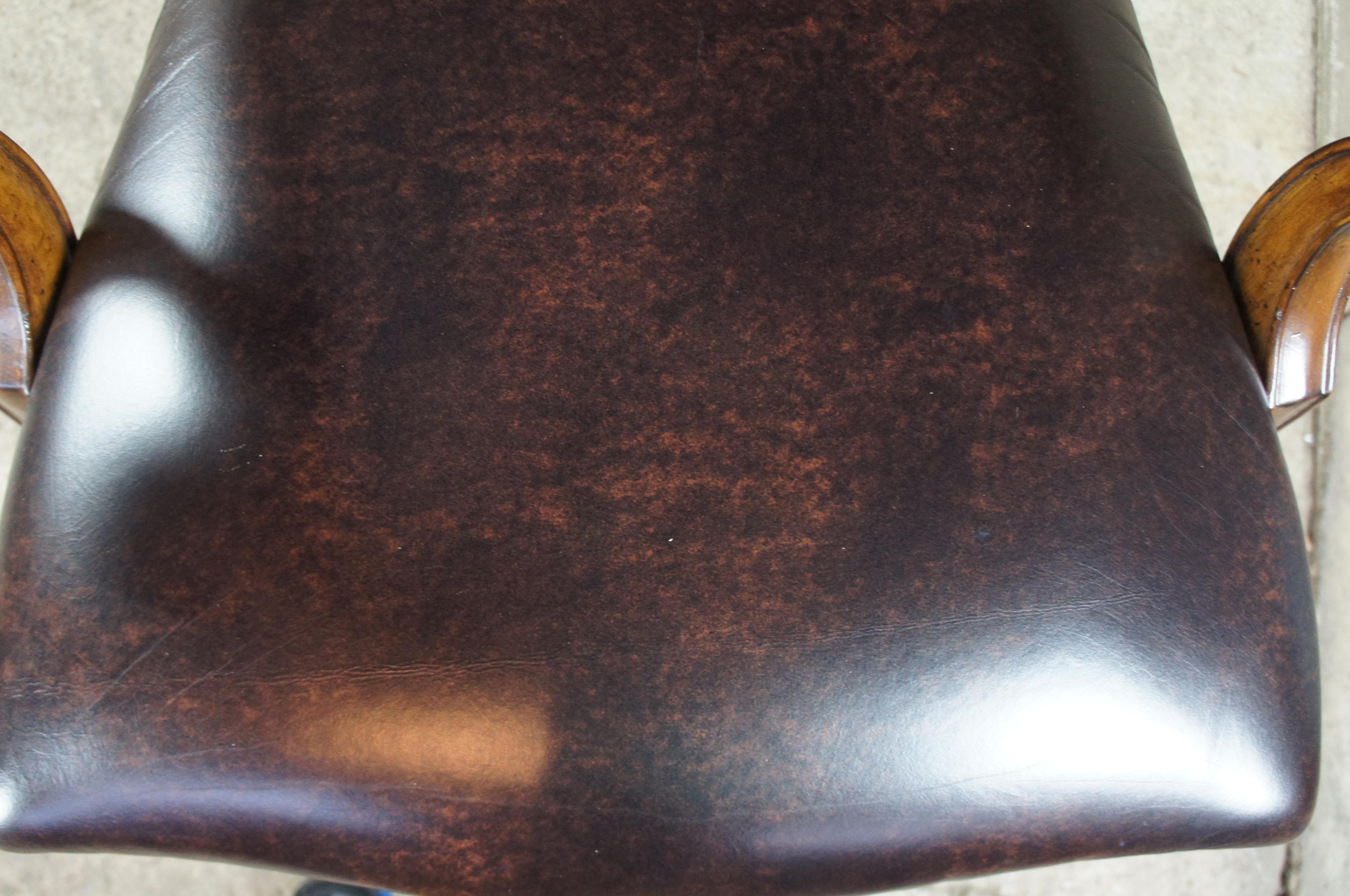 Hooker Tynecastle Leather Tilt Swivel Desk Office Chair 5323-30220 2