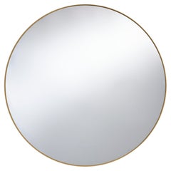 Hoop Bronze M Wall Mirror with Bronze Metal Frame by Deknudt Mirrors