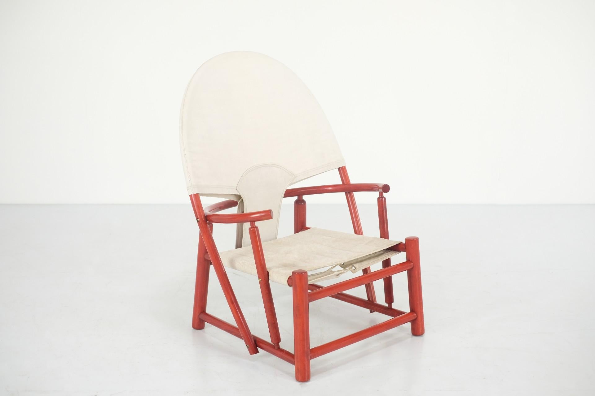 Hoop Chair by Piero Palange & Werther Toffoloni for Germa - 1970s In Good Condition For Sale In Uccle, Bruxelles