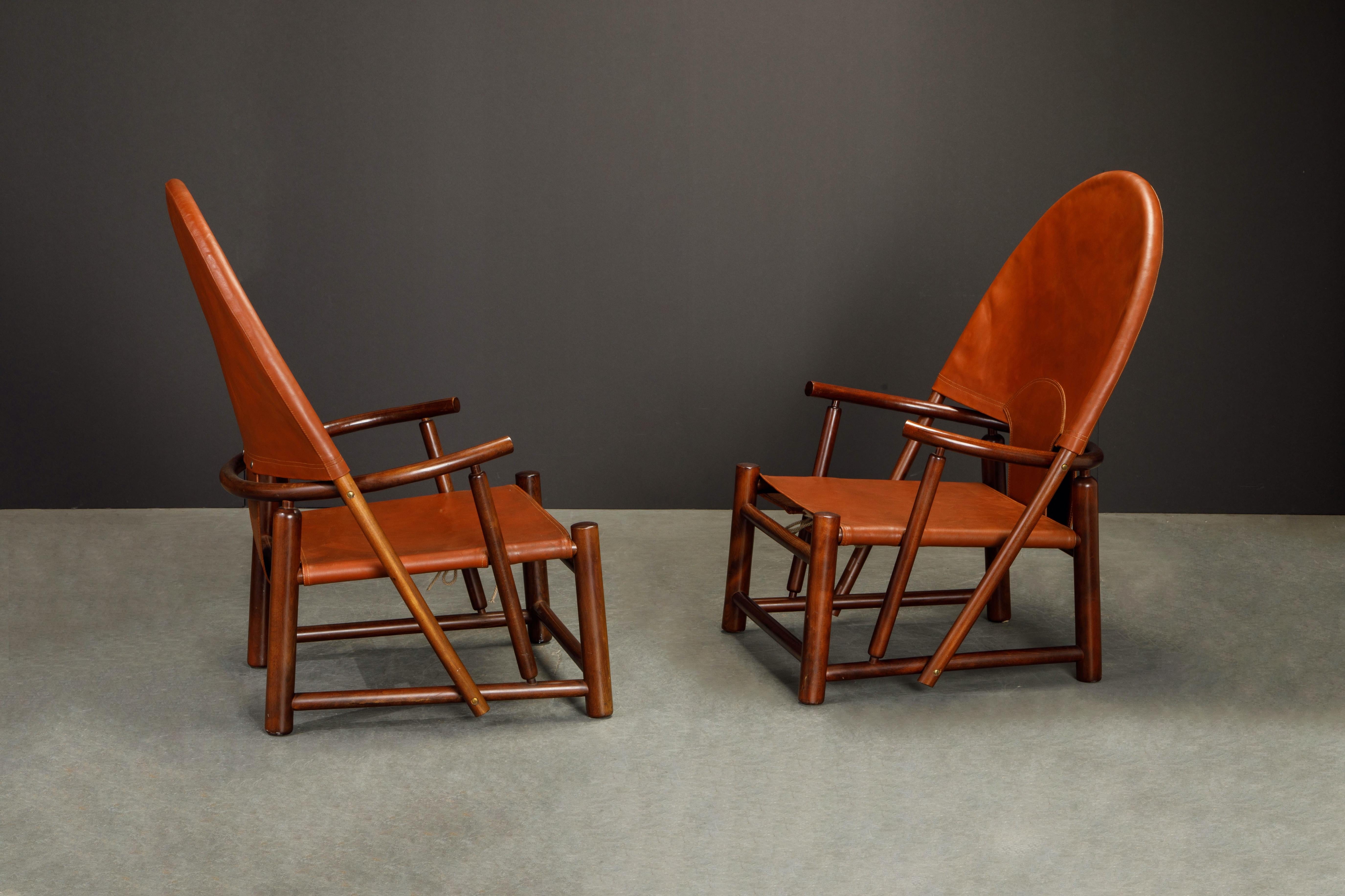 Mid-Century Modern 'Hoop' Lounge Chairs by Piero Palange & Werther Toffoloni for Germa, c. 1970