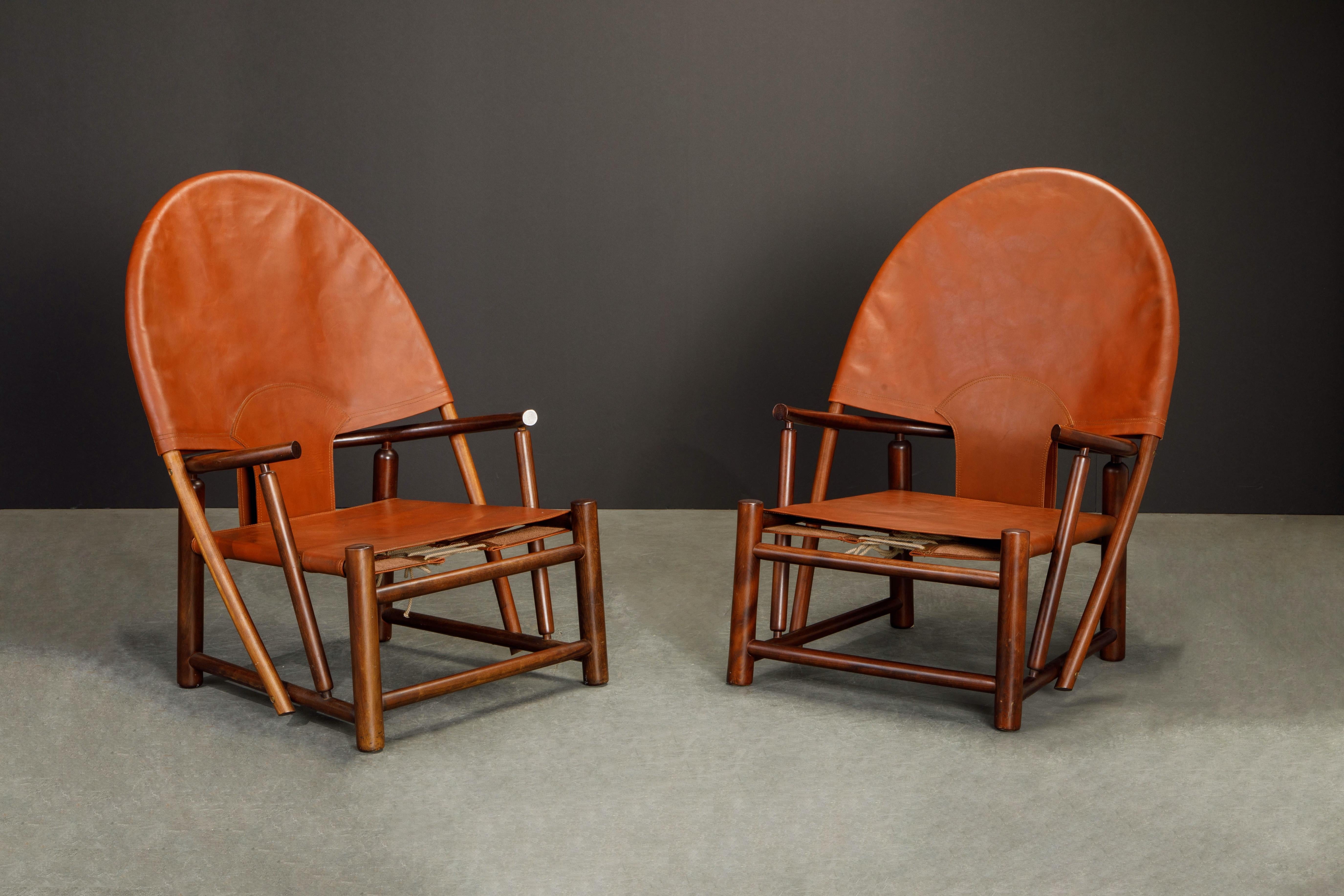 Italian 'Hoop' Lounge Chairs by Piero Palange & Werther Toffoloni for Germa, c. 1970
