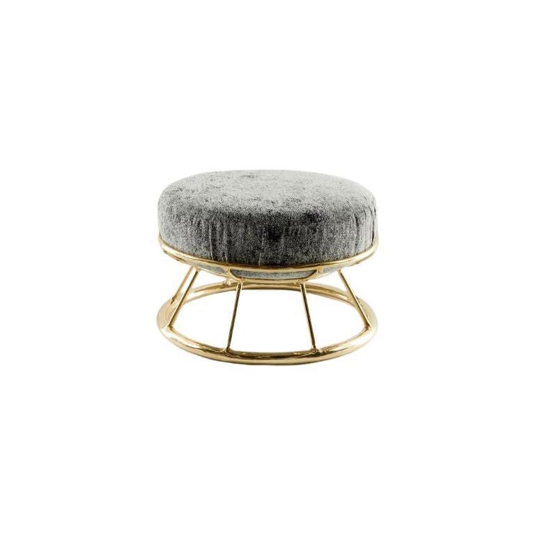 Hoop Low Stool – Sculptural Brass & Contemporary Form by Misaya