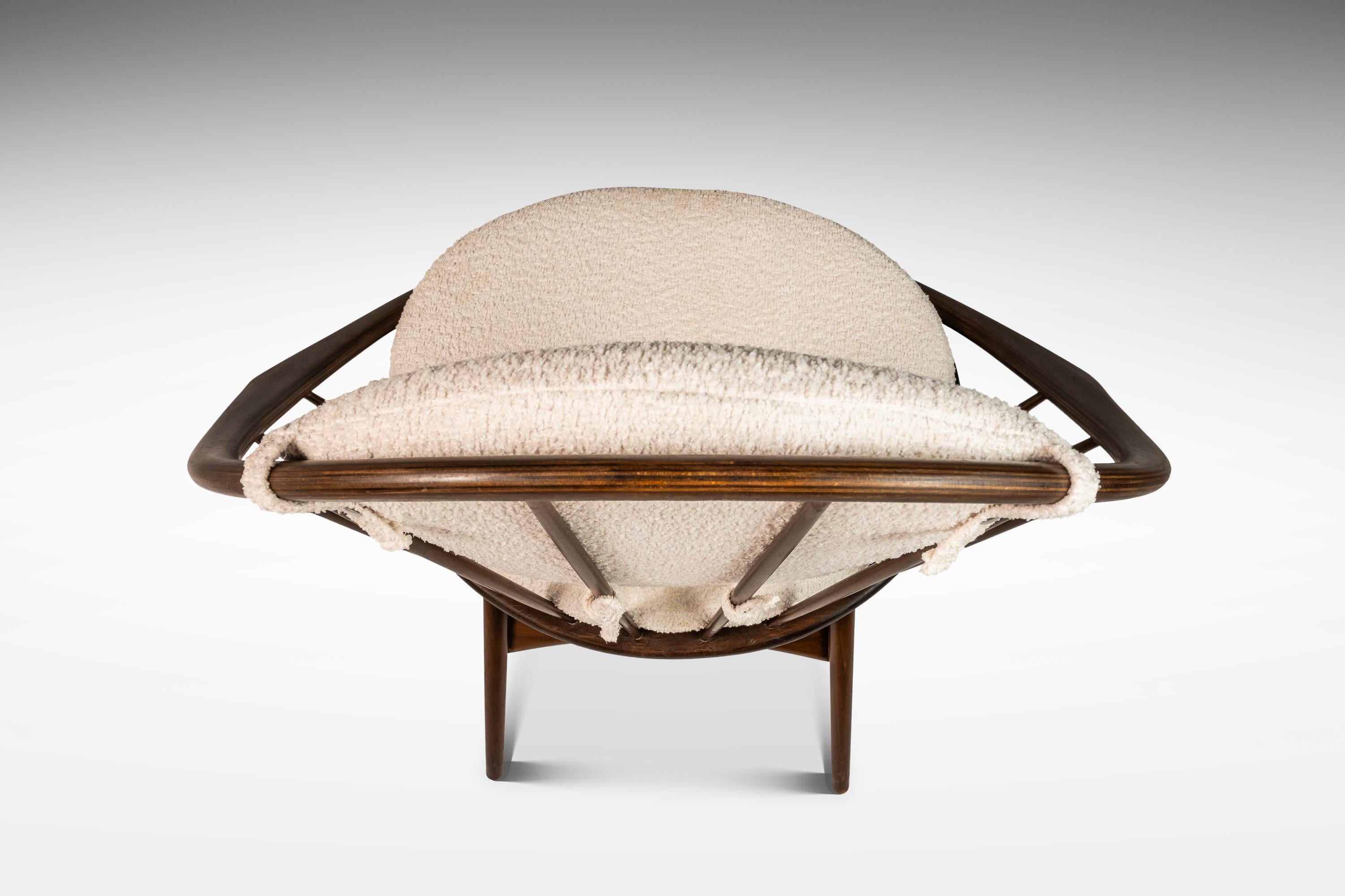 Stuhl „Hoop“ / „Peacock“ von Ib Kofod-Larsen für Selig, Dänemark, ca. 1960er Jahre im Angebot 2