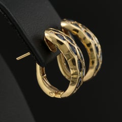 Hoop Sapphire and Diamond Convertible Earrings, Unique Cute earrings for her