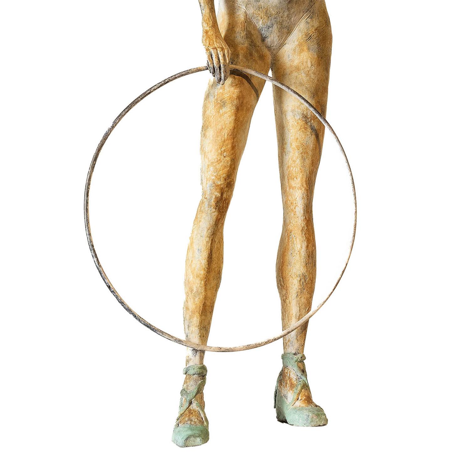 Belgian Hoop Skirt Bronze Sculpture For Sale