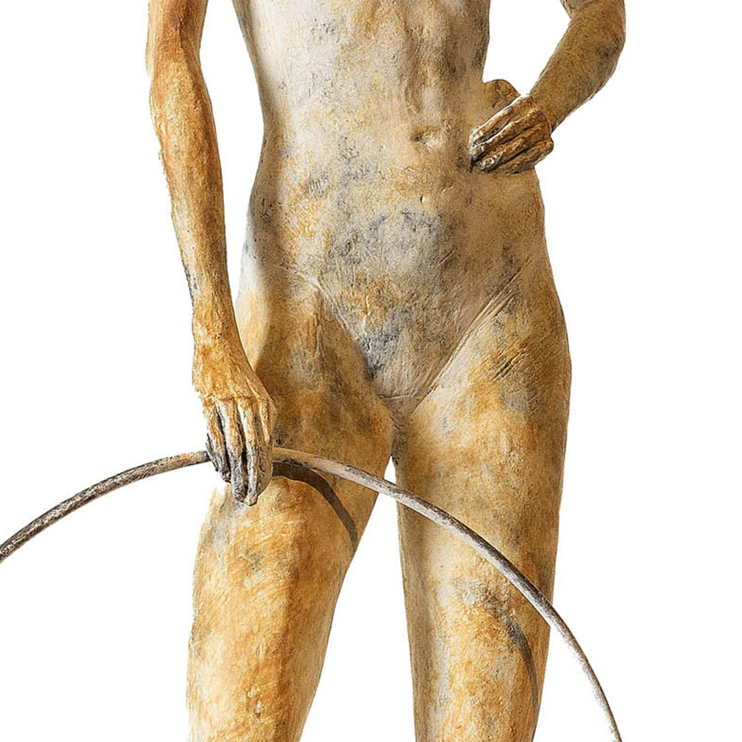 Hand-Crafted Hoop Skirt Bronze Sculpture For Sale