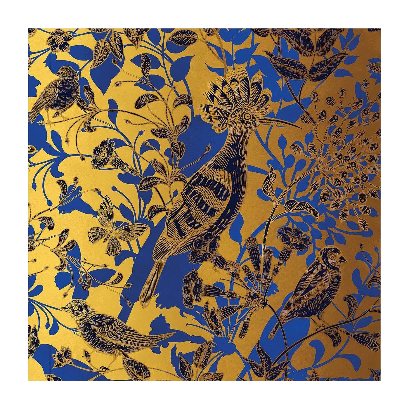 Hoopoe Birds Gold Panel 2 For Sale at 1stDibs