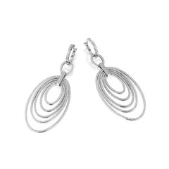 Hoops Diamond White Gold Earrings