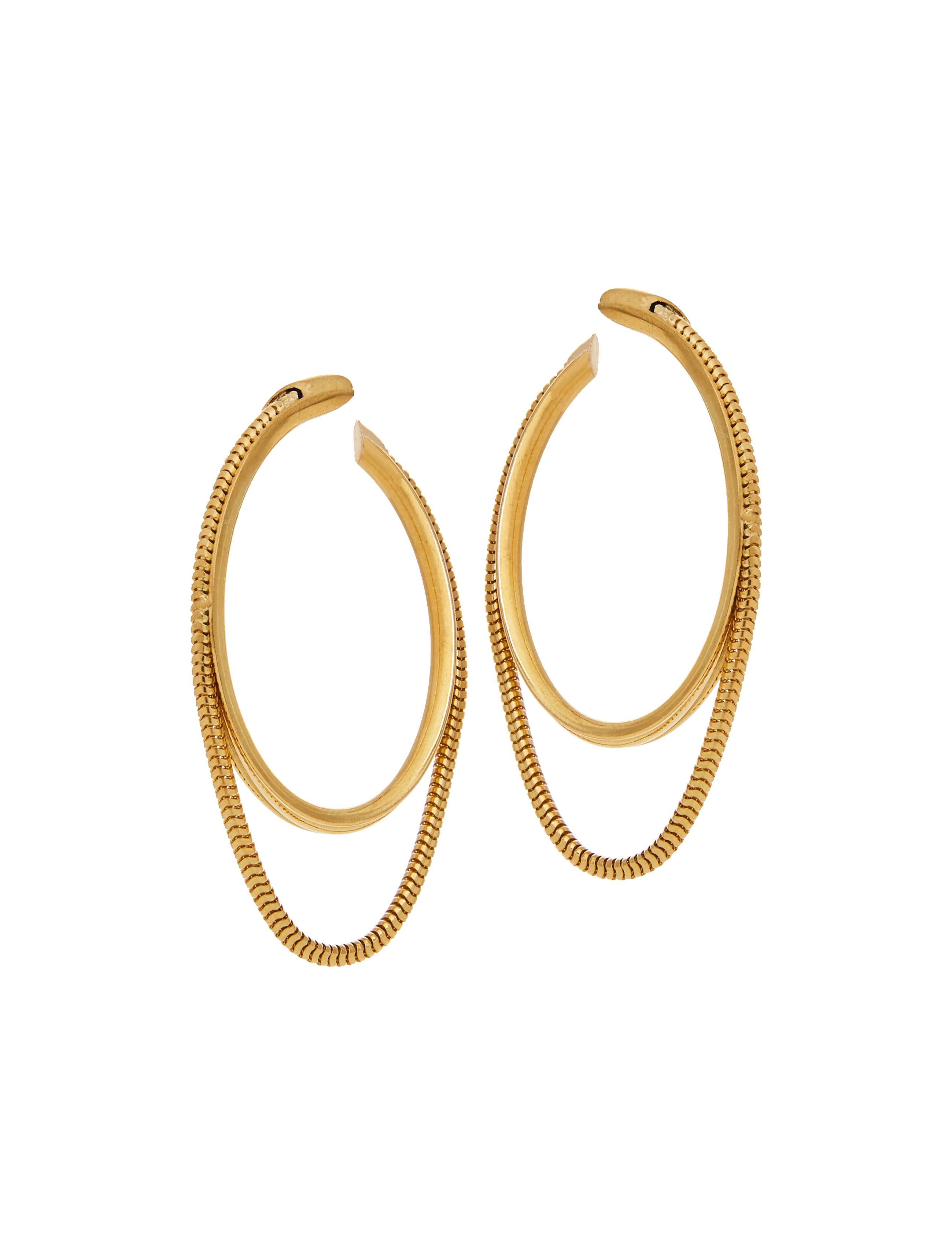 snake chain earrings