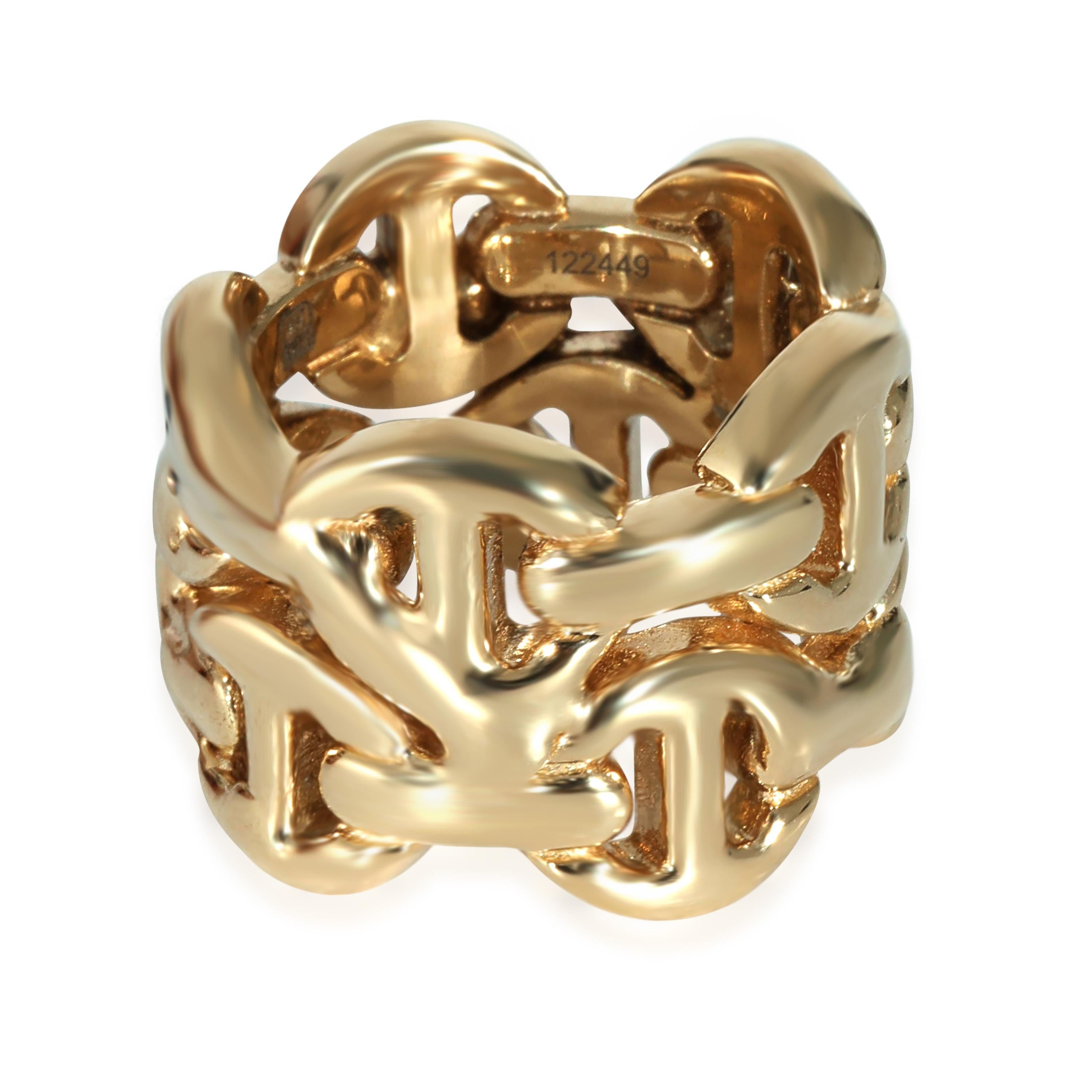 Hoorsenbuhs: 18 Karat Gelbgold Sacred Double Classic Tri-Links 0,05 Karat für Damen oder Herren