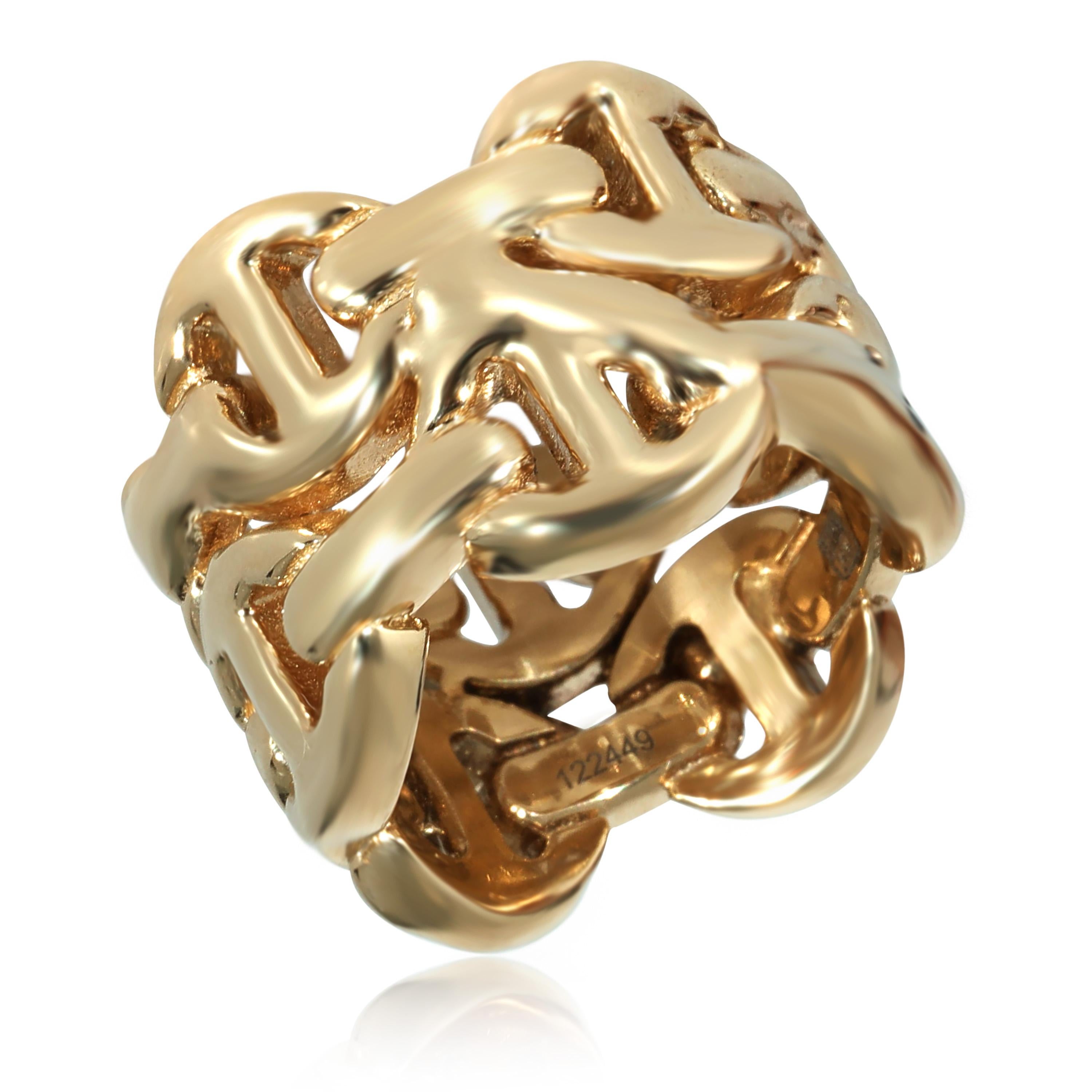 Hoorsenbuhs: 18 Karat Gelbgold Sacred Double Classic Tri-Links 0,05 Karat 1