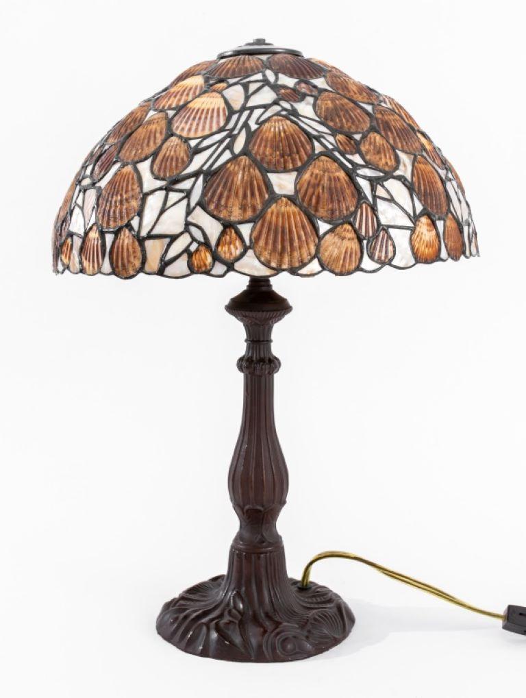 Hoosin Style Seashell & Mother of Pearl Table Lamp For Sale 3