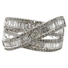 'Hope' 18CT White Gold Trilogy Stack Ring