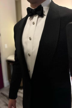 Hope and Anchor Vintage Wedgwood Tuxedo Studs in New 14k Yellow Gold Settings