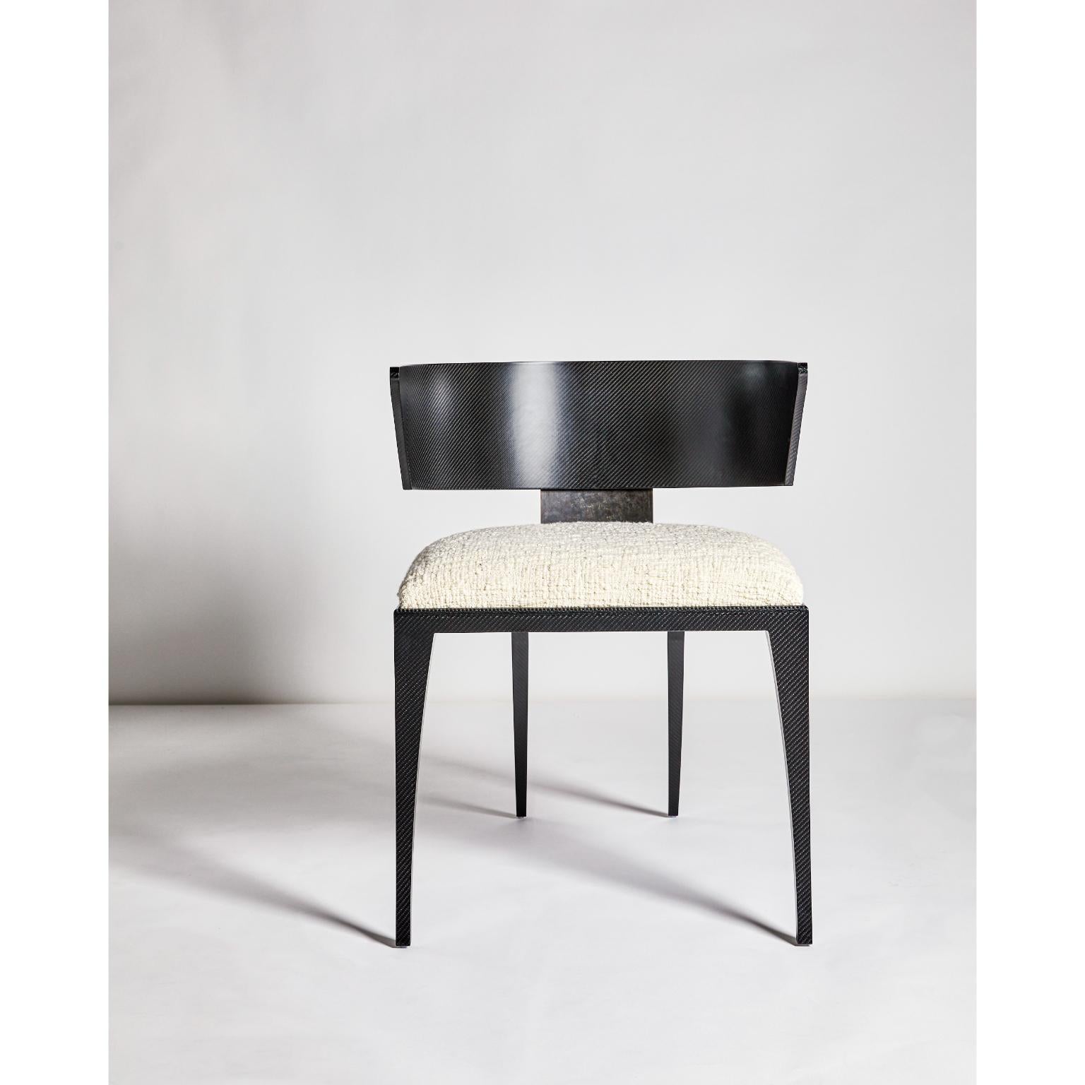 Hope Chair by Three One Four Studio
Unique Piece.
Dimensions: D 55 x W 65 x H 70 cm.
Materials: Carbon fiber, cast bronze, COM, and lacquer.

THREE ONE FOUR studio was born from the symbiotic relationship between Furniture and Product Designer,