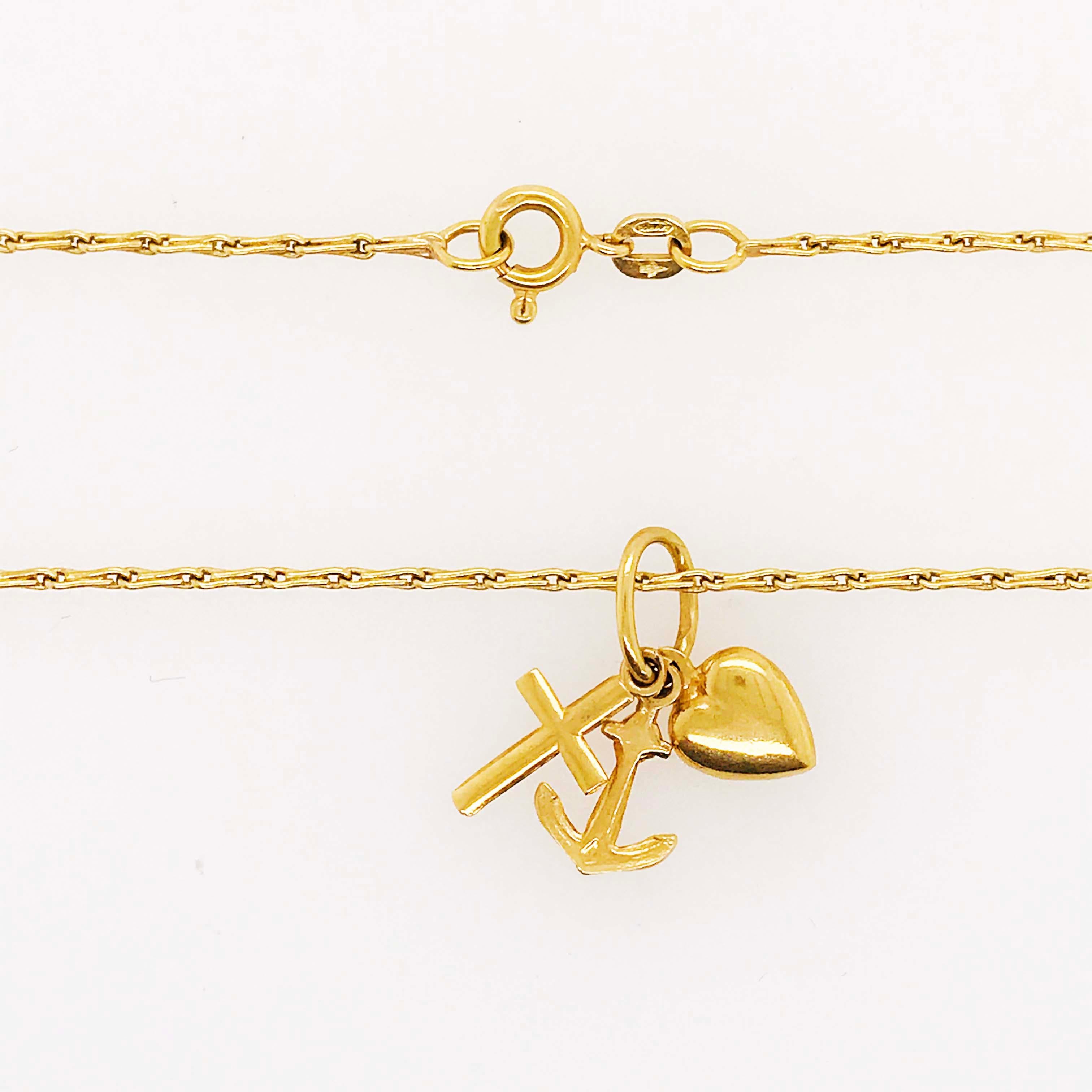 anchor heart cross