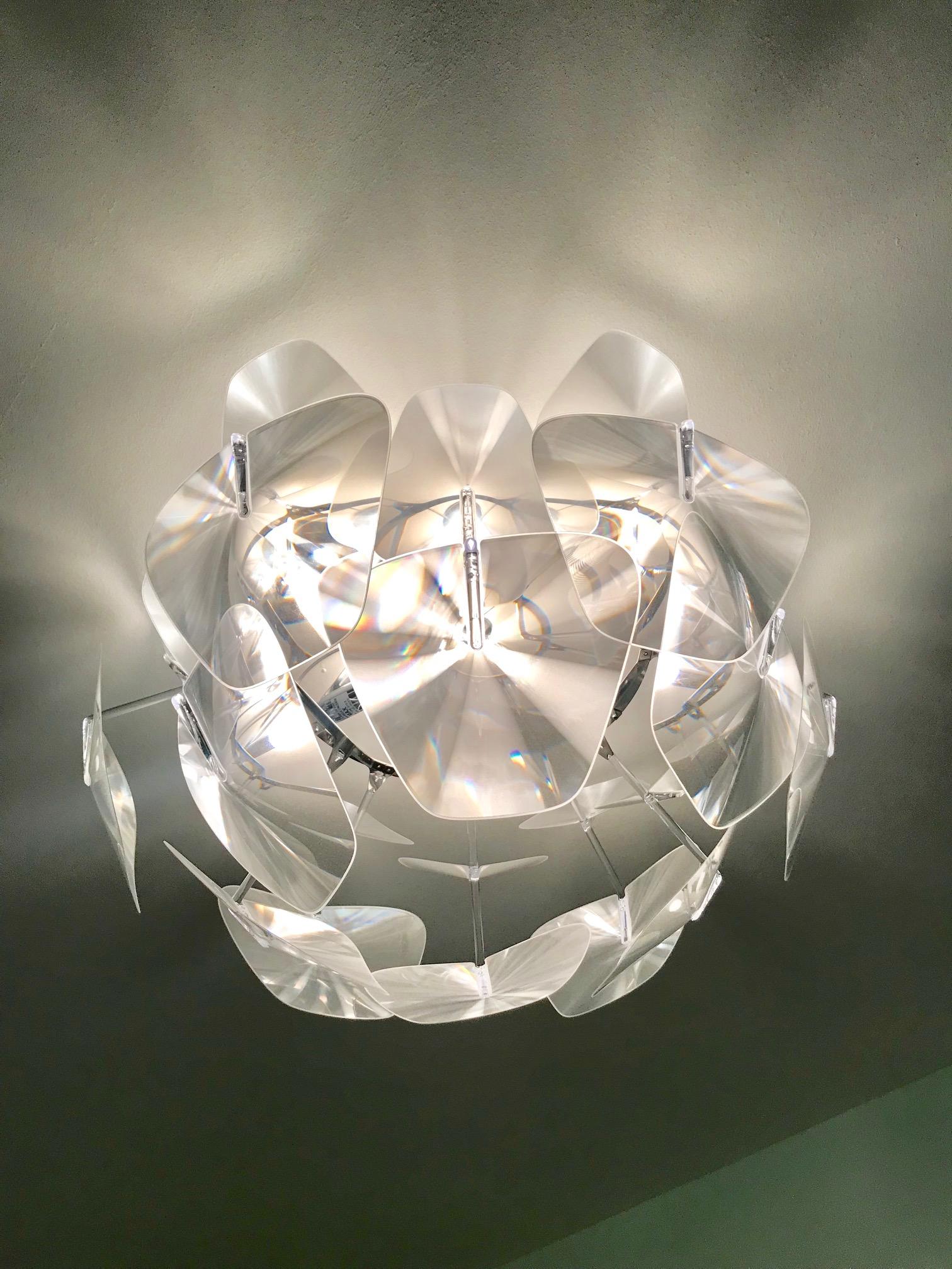 Italian Hope Modernist Ceiling Light with Reflective Prisms by Luceplan, Italy 2018