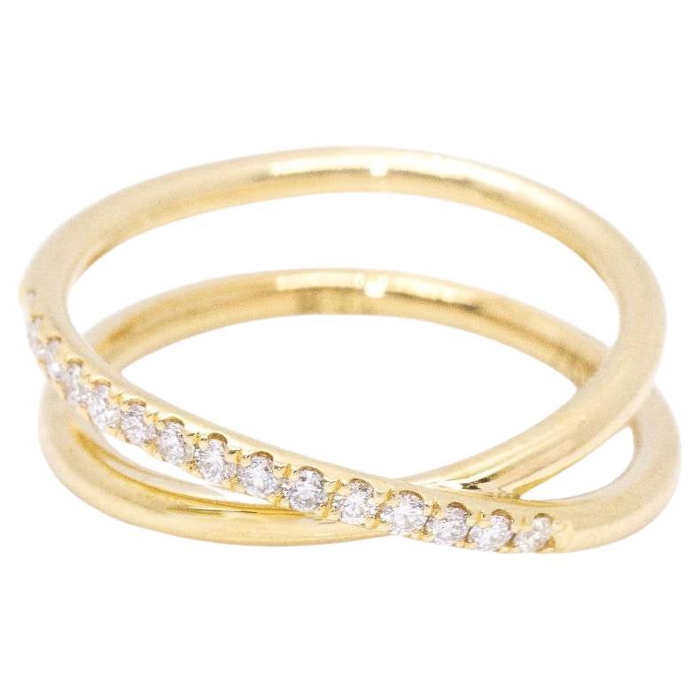 HOPE Ring in Yellow Gold and Diamonds For Sale