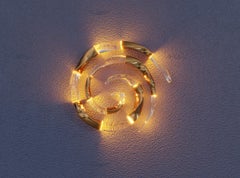 Hope Sconce by Gaea Craft: Hand-Blown Glass & Bronze