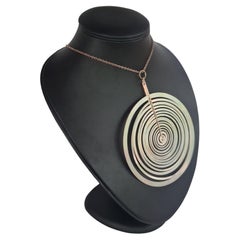 Ciondolo minimalista in argento Hopeakuu Silver Moon, Tapio Wirkkala N. Westerback -73