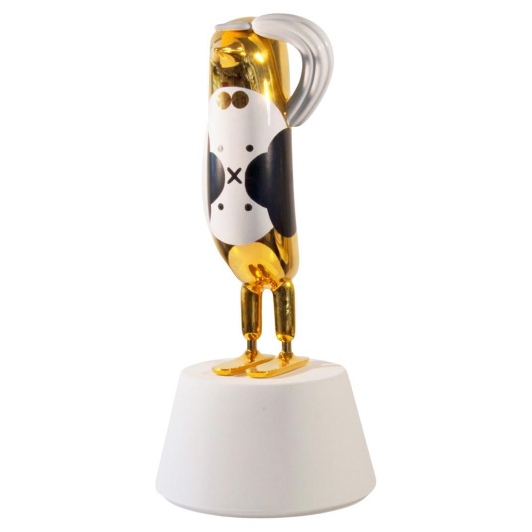 Hopebird Decoration 10 Glossy Gold White and Black by Bosa For Sale