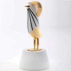 Hopebird Decoration 4 Glossy Gold White And Black By Bosa