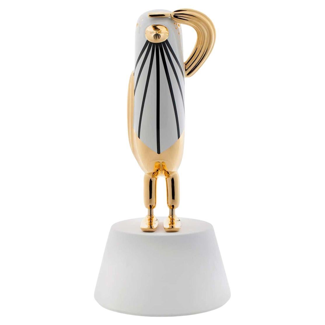 Hopebird Decoration 4 Glossy Gold White And Black By Bosa