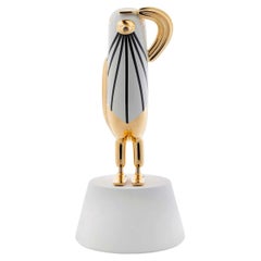 Hopebird Decoration 4 Glossy Gold White And Black By Bosa