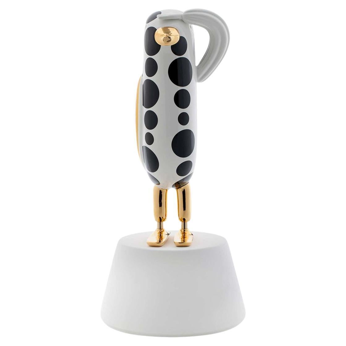 Hopebird Decoration 5 Glossy Gold White And Black By Bosa For Sale