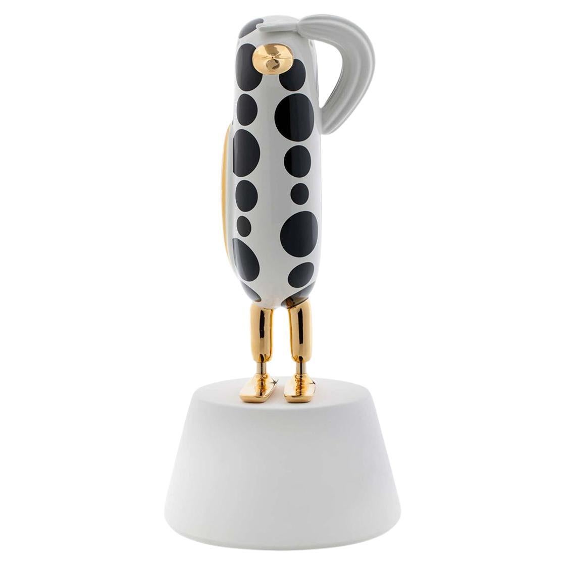 Decoración Hopebird 5 Oro Brillante Blanco Y Negro By Bosa