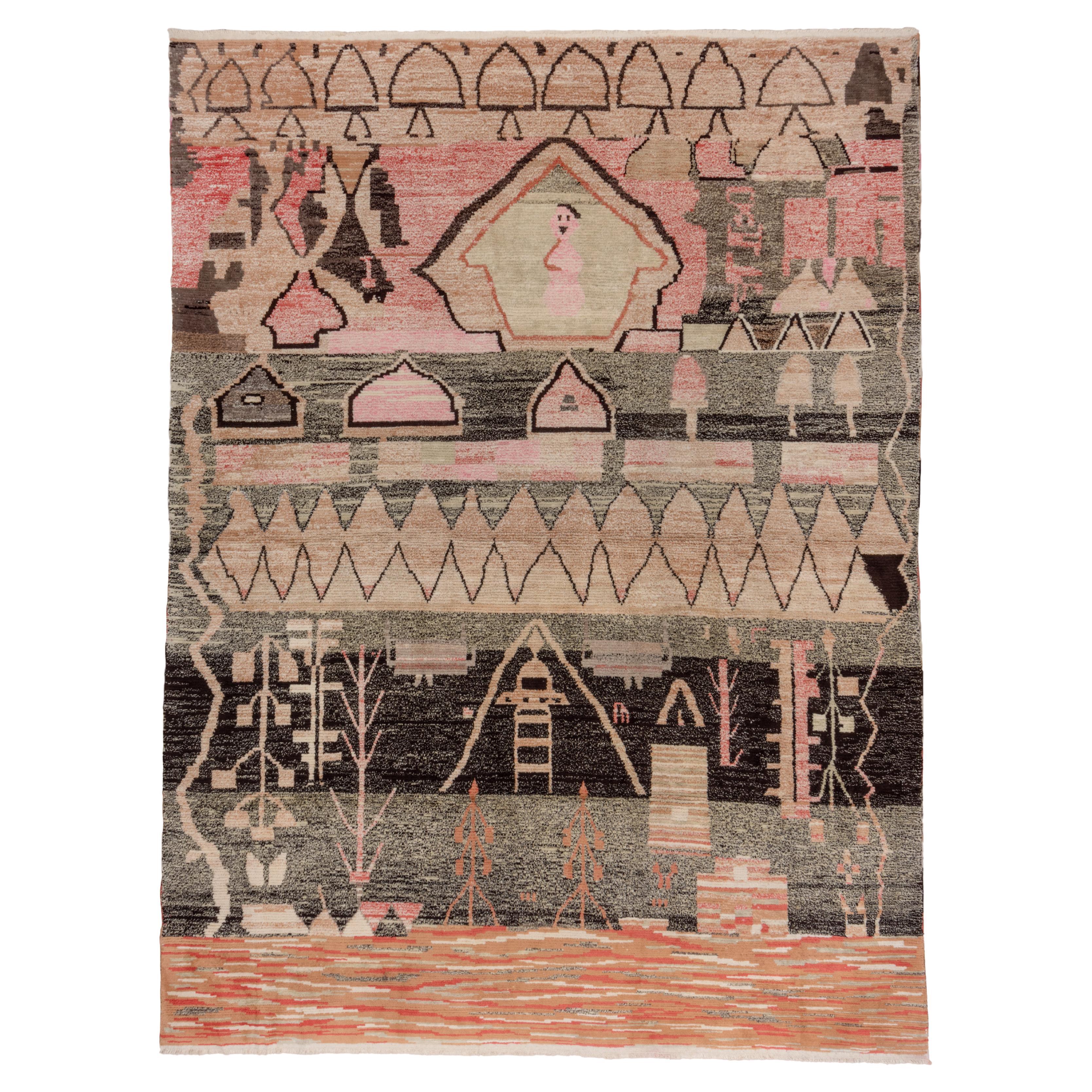 13x30 Inches Brown Rug Wool Wall Hanging Rug Home Decor Rug Anatolian Car Mat Carpet Turkish Rug 6160 Small Carpet Vintage Rug