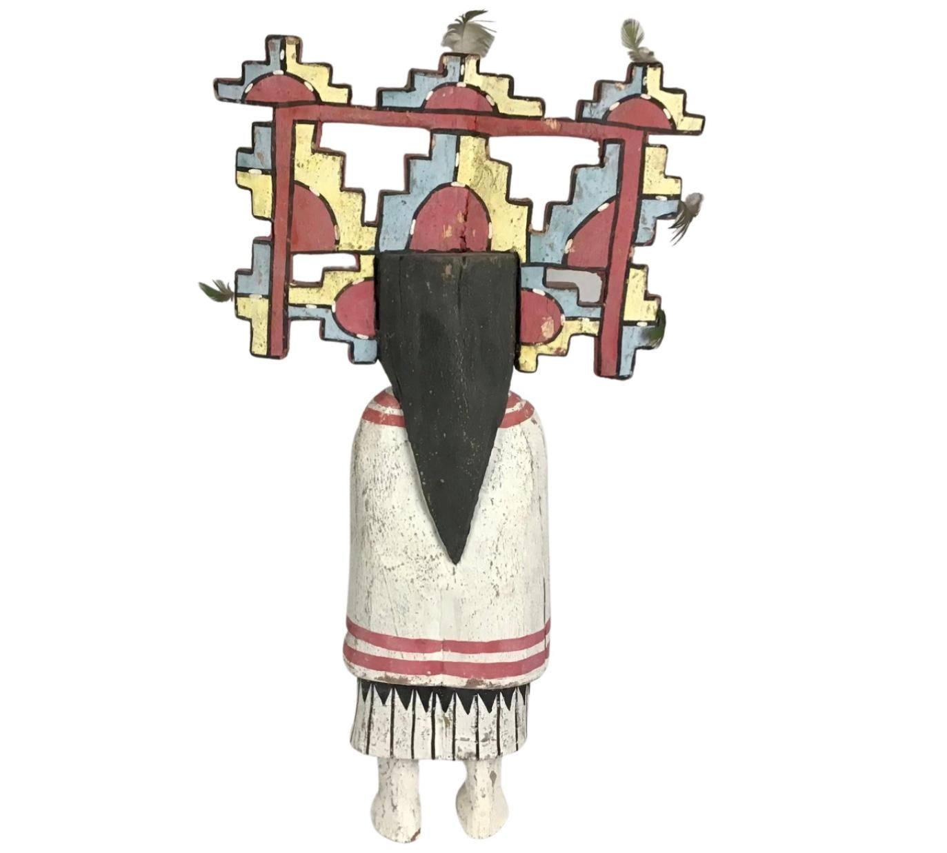 American Hopi Carved and Painted Wood Kachina Doll