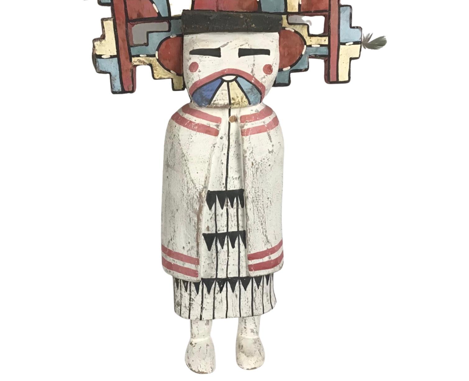 20th Century Hopi Carved and Painted Wood Kachina Doll
