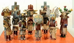 Group of Eight Native North American Hopi Katsina (Kachina) Dolls.