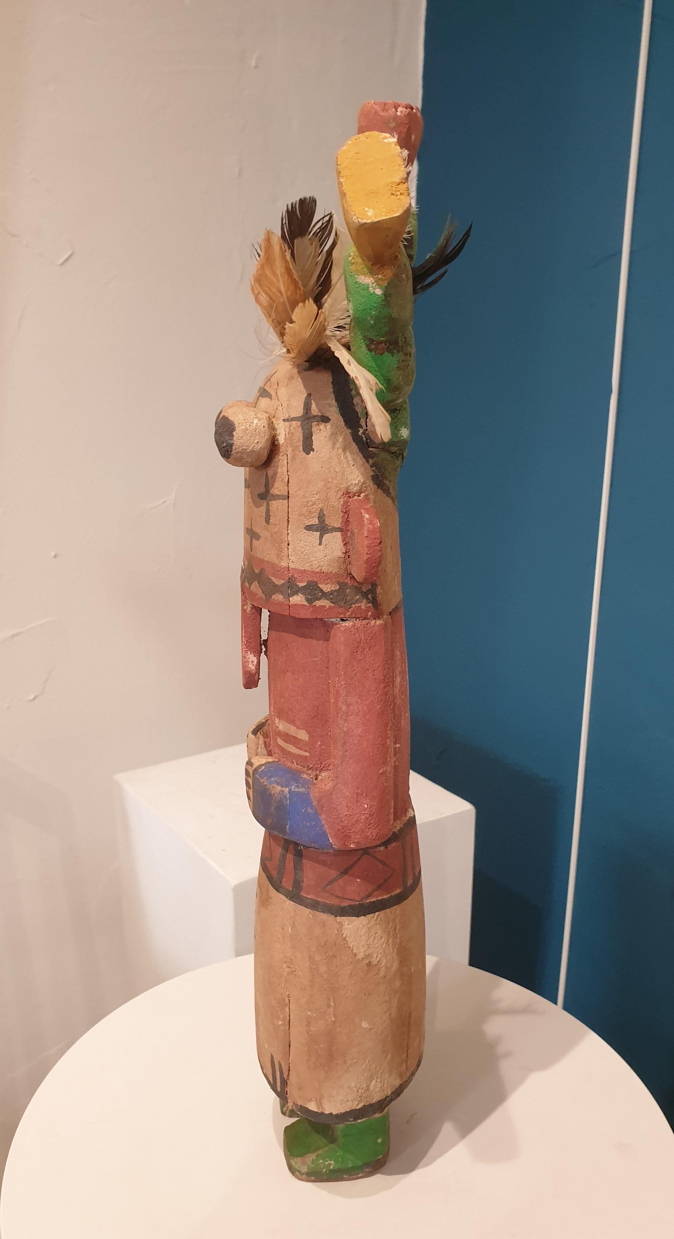 Hopi Katsina (Kachina) Puppe der Nordamerikaner. (Amerikanischer Impressionismus), Sculpture, von Hopi Craftsmen