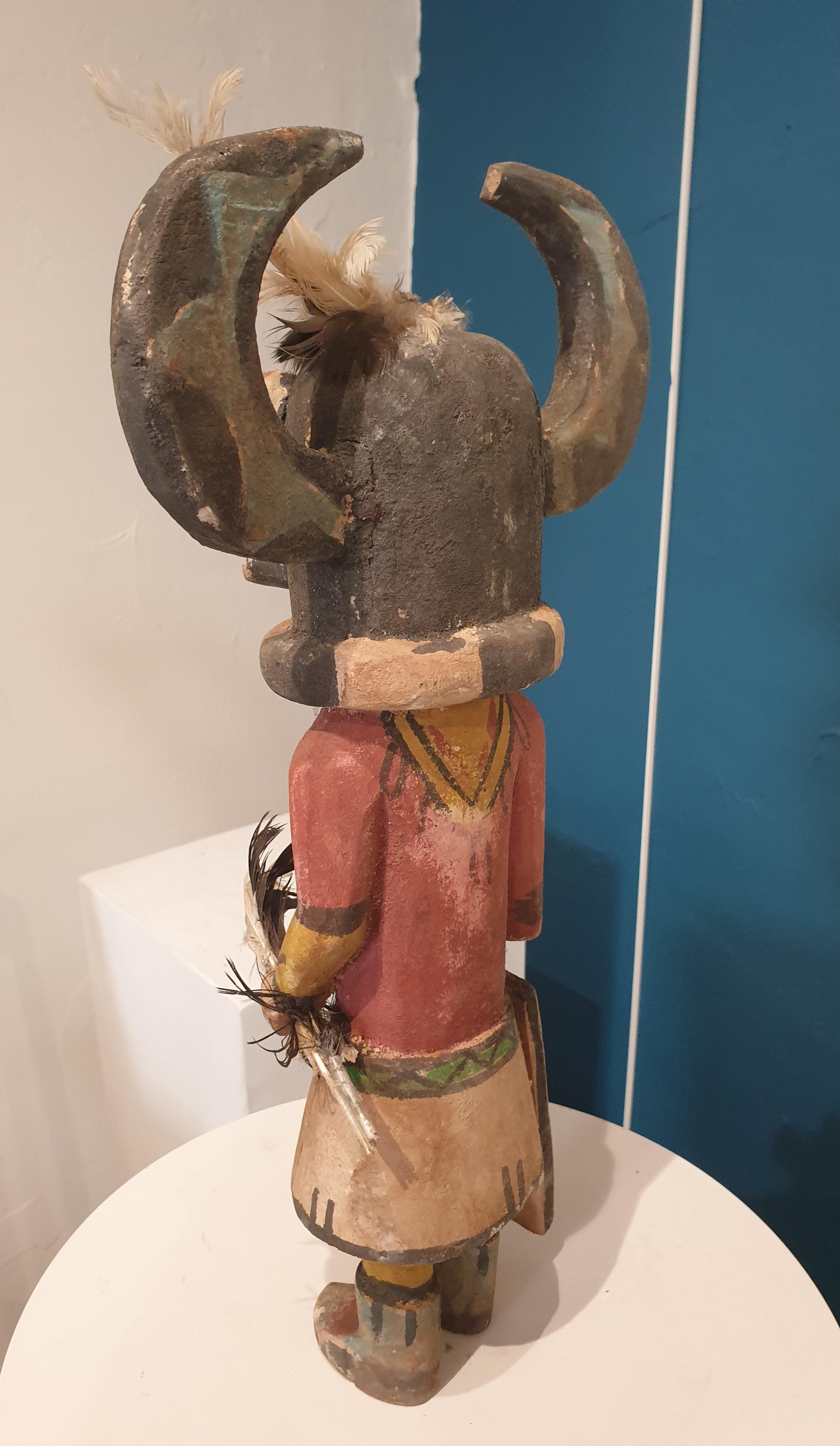 Hopi Katsina (Kachina) Puppe der Nordamerikaner. (Amerikanischer Impressionismus), Sculpture, von Hopi Craftsmen