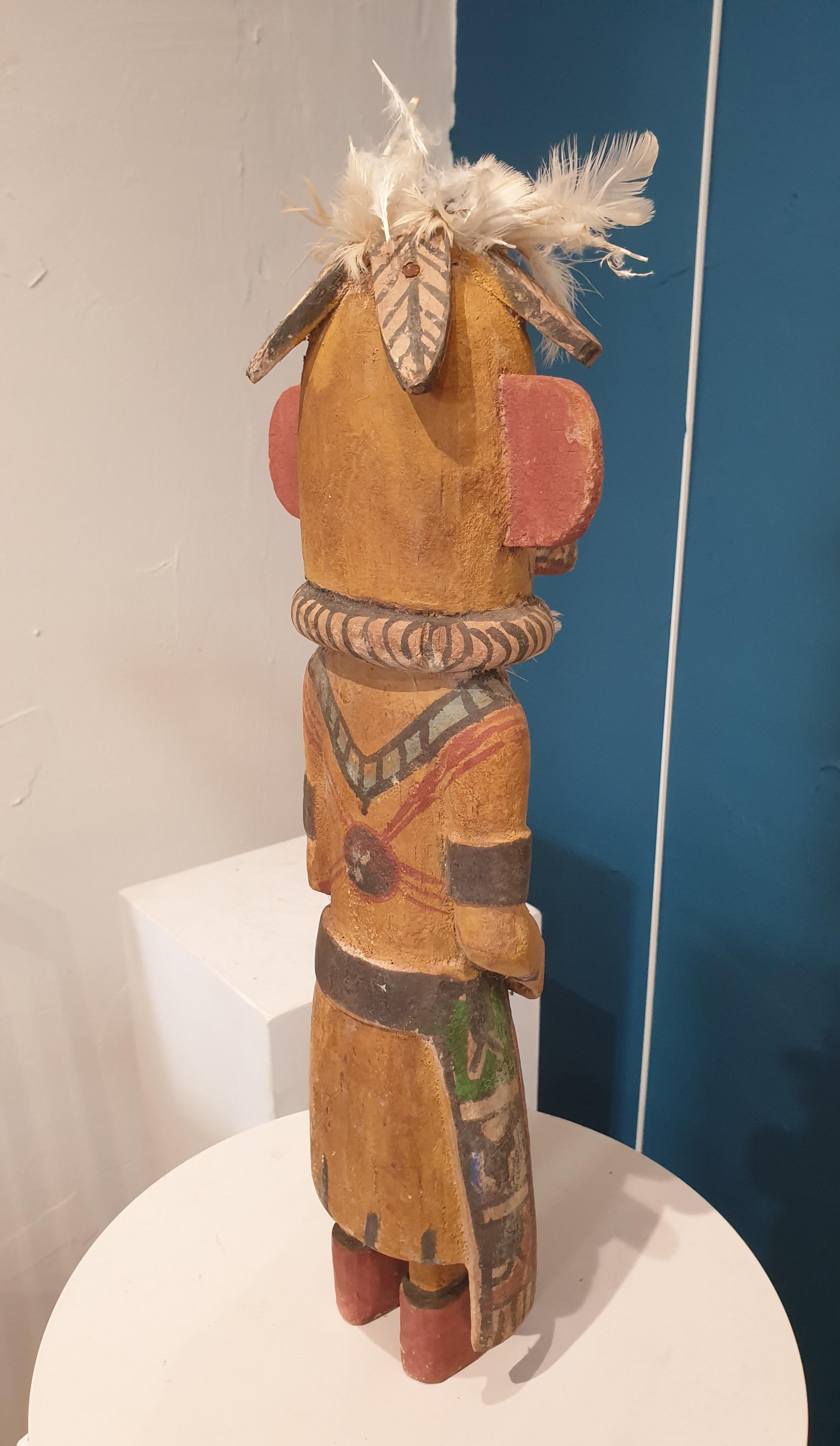 Native North American Hopi Katsina (Kachina) Doll. - American Impressionist Sculpture by Hopi Craftsmen