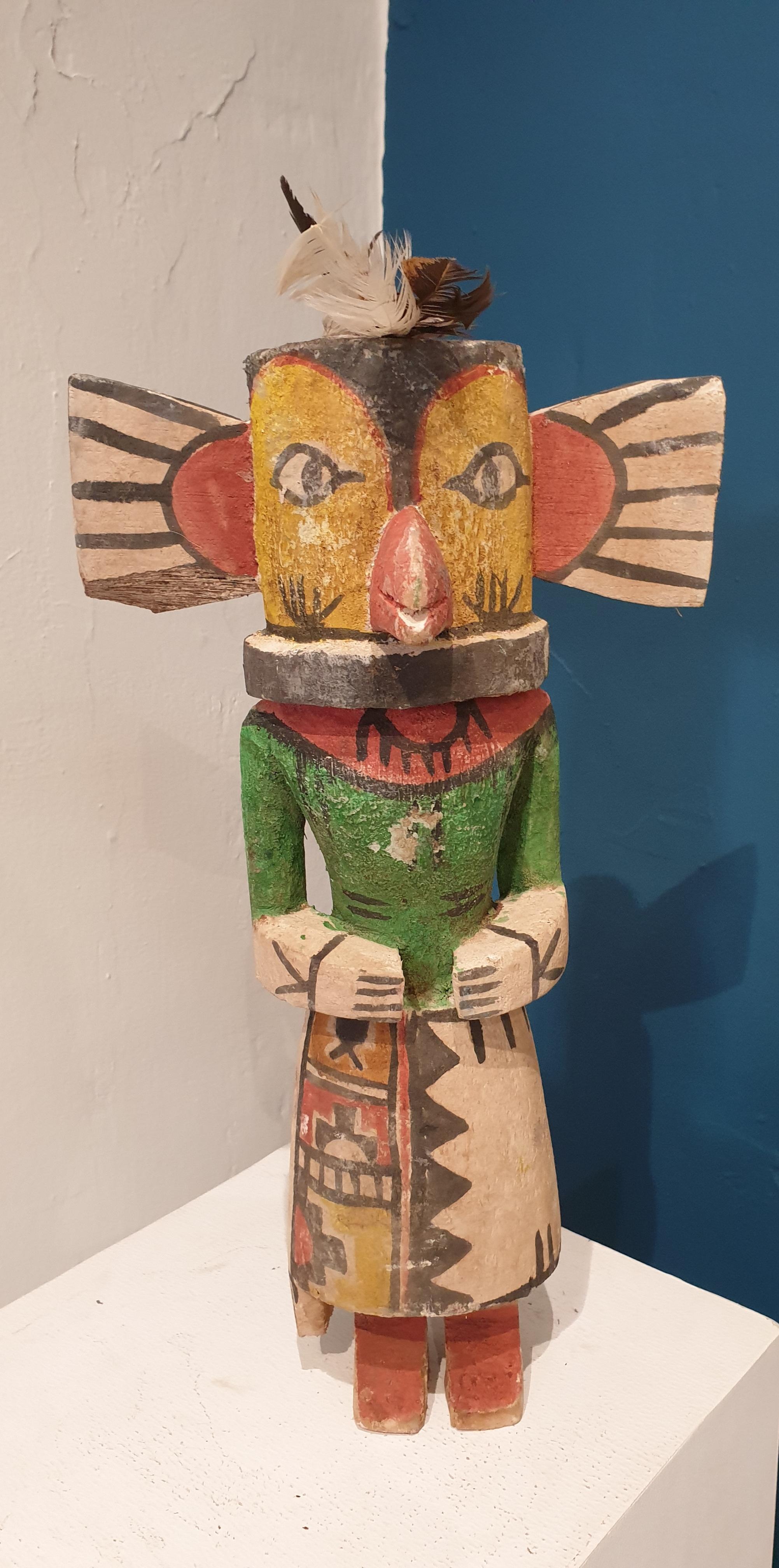 Hopi Craftsmen Figurative Sculpture - Native North American Hopi Katsina (Kachina) Doll.