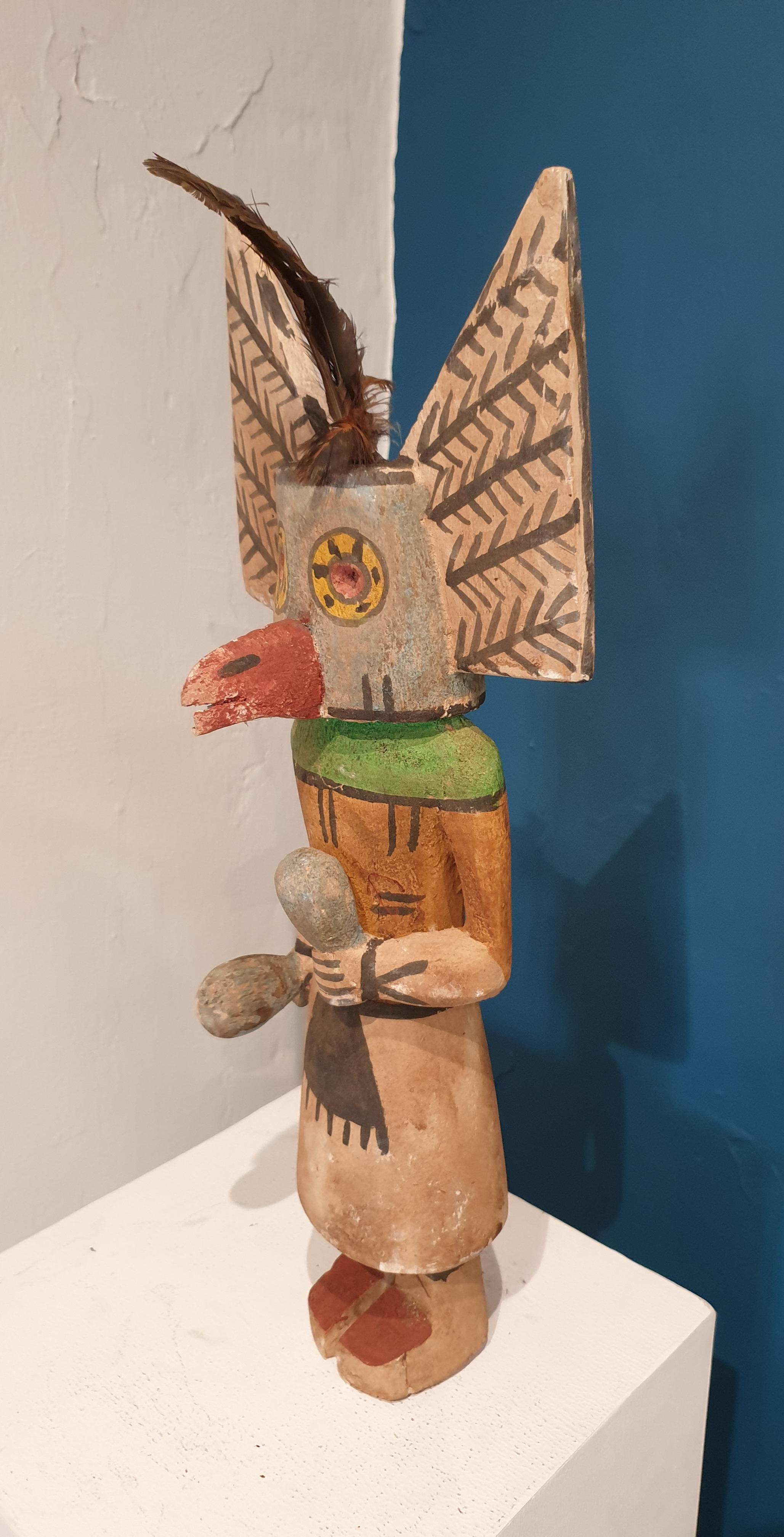 Native North American Katsina (Kachina) Doll. - Sculpture by Hopi Craftsmen