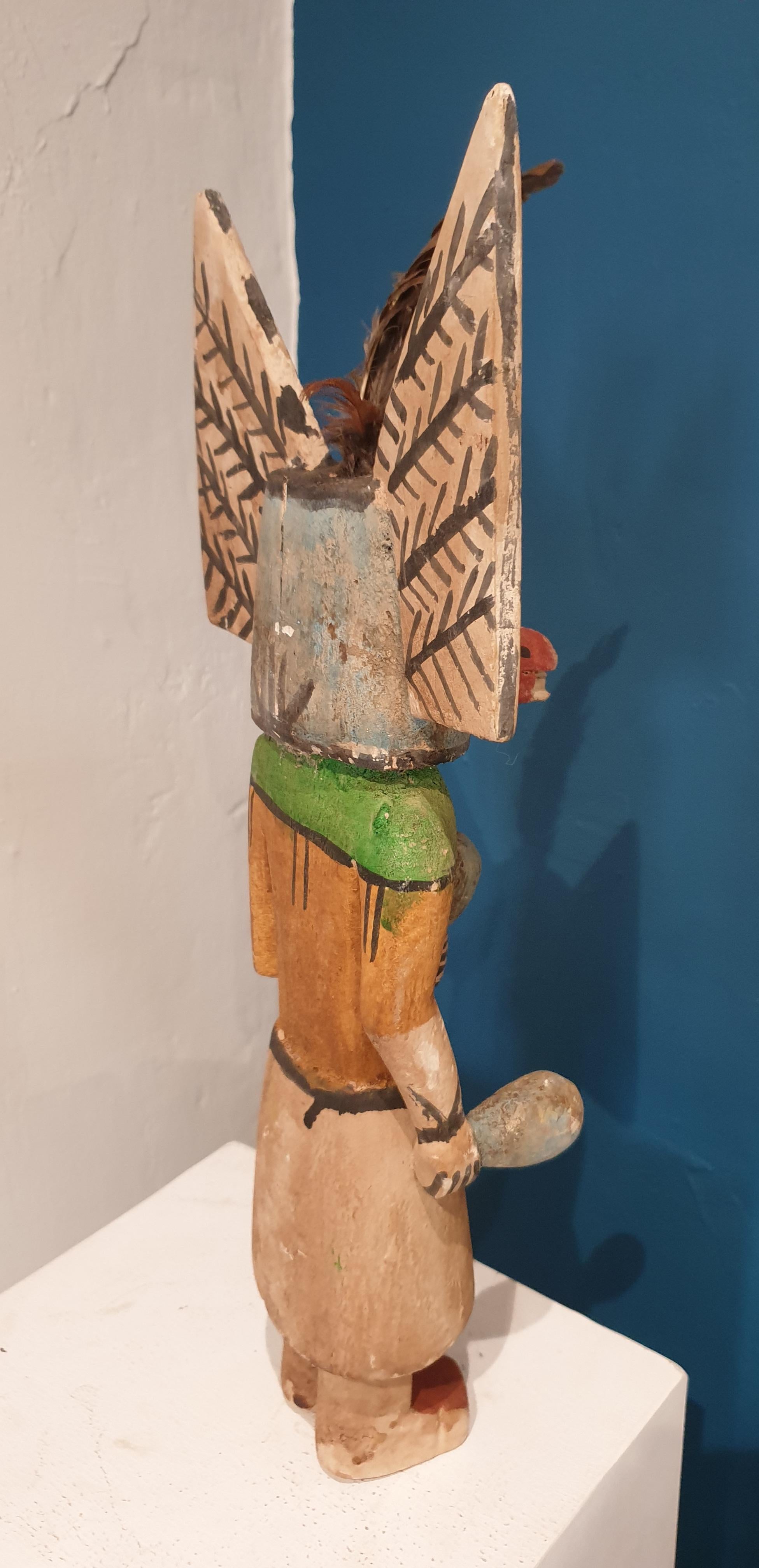 Native North American Katsina (Kachina) Doll. - American Impressionist Sculpture by Hopi Craftsmen