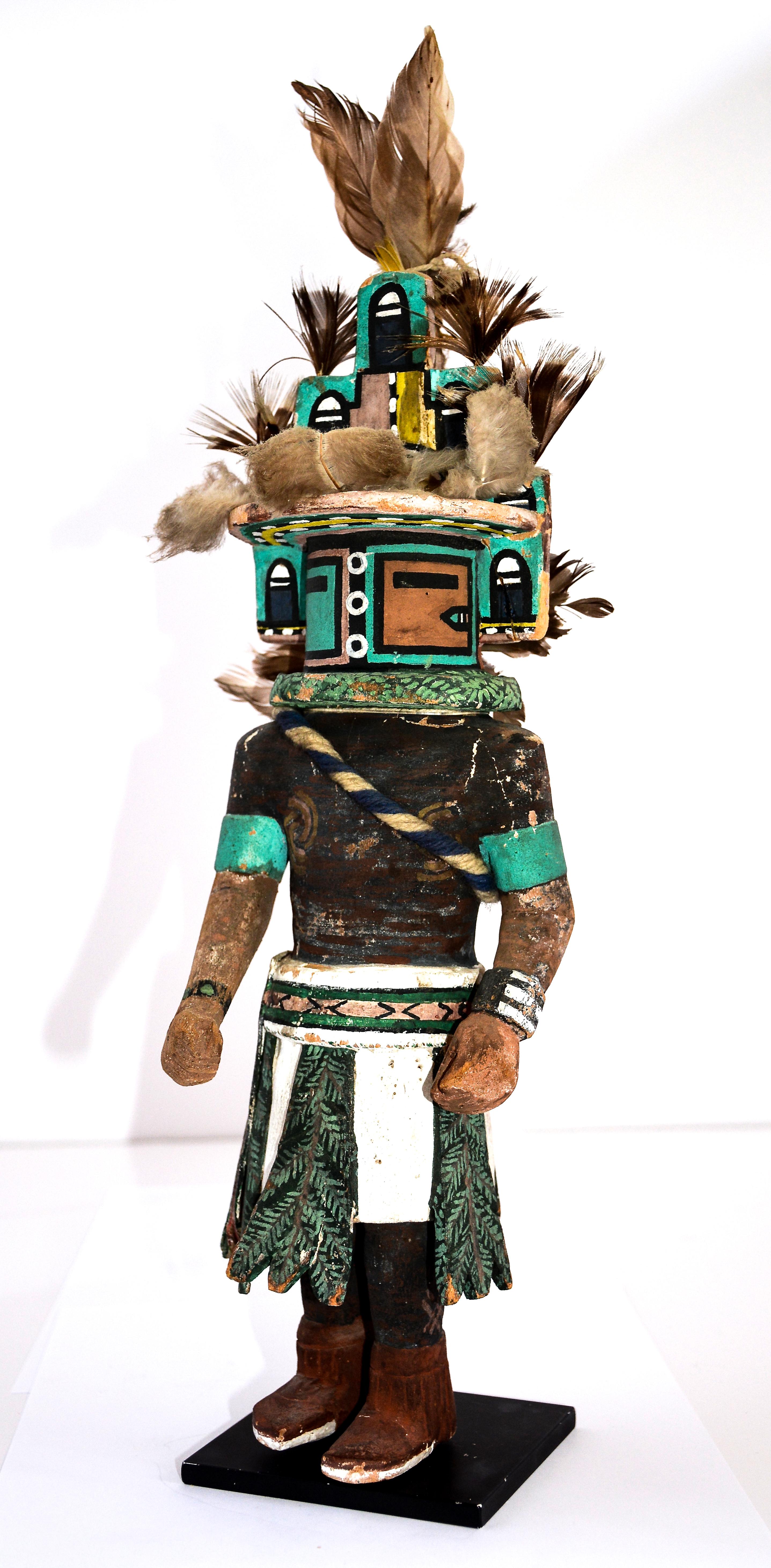 Hopi Hemis Katsina Doll pour poupée, 1935 -1940 Bon état - En vente à Los Angeles, CA