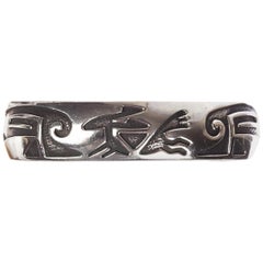 Hopi Native American Sterling Silver Cuff Bracelet