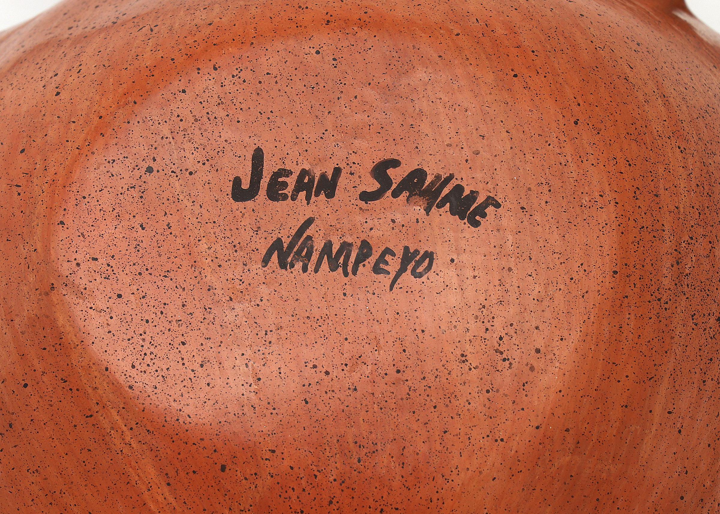 Céramique Canteen Hopi Pueblo de Jean Sahme Nampeyo, design polychrome en vente