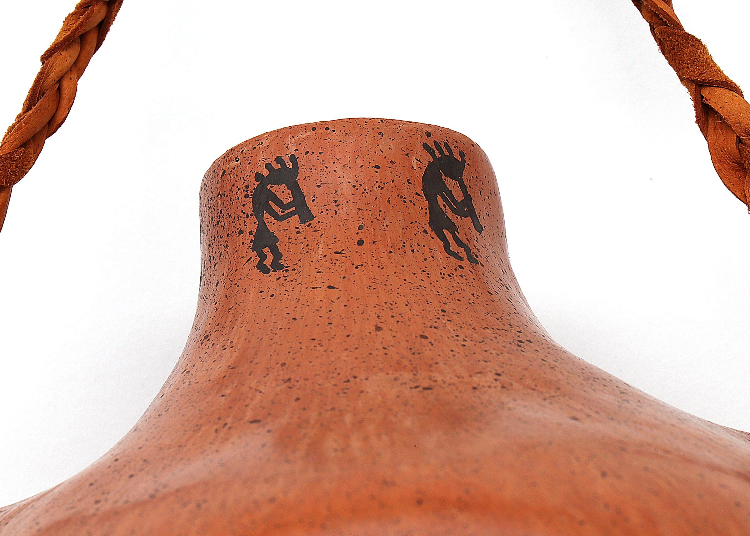 Canteen Hopi Pueblo de Jean Sahme Nampeyo, design polychrome en vente 1