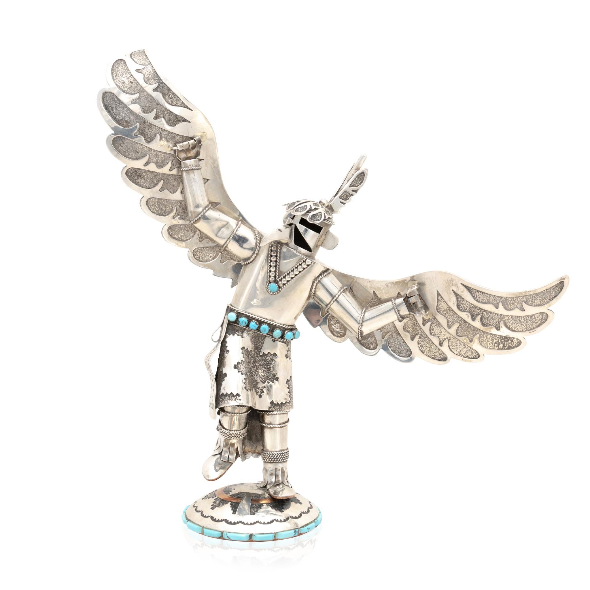 Hopi Sterling Silber Kachina Figur im Zustand „Gut“ im Angebot in Coeur d Alene, ID