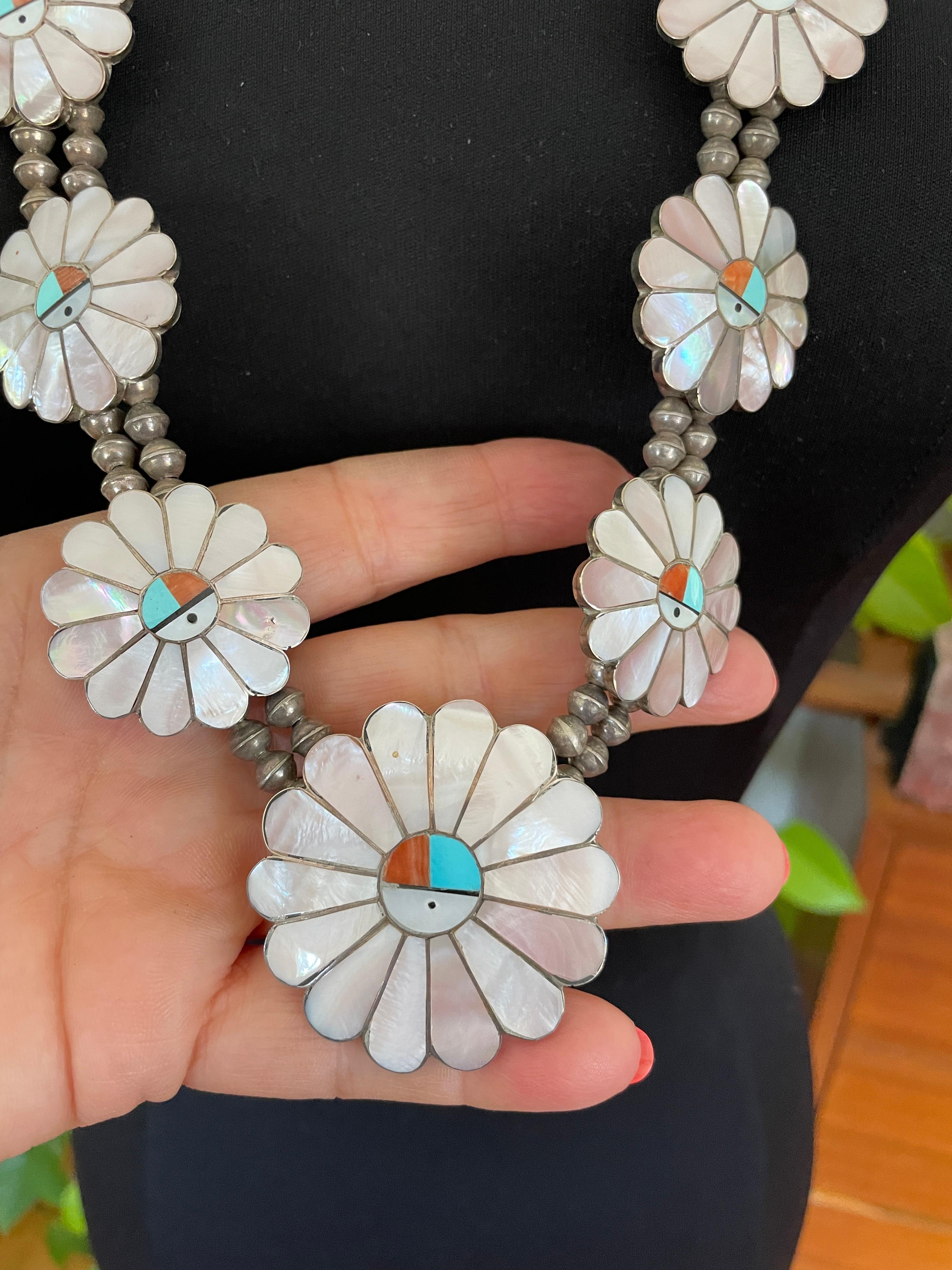 HOPI Orecchini con volto solare in argento Sterling Nativi Americani in vendita 1